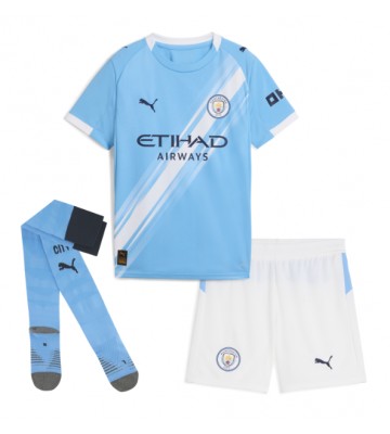 Manchester City Bernardo Silva #20 Hjemmebanetrøje Børn 2025-26 Kortærmet (+ Korte bukser)
